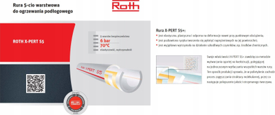 Tub ngrohjeje nën dysheme Roth X-PERT S5+ 5-shtresa, 16 mm, 200 m, i bardhë