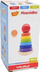Lodër druri piramidë Roly Poly SMILY PLAY SPW84945, edukative, shumëngjyrëshe