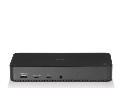 Doket USB C Lindy DST Pro 43366, USB 3.2 Gen 2, stacion lidhjeje kompakt, i zi