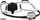 Dritë ballore Petzl IKO AirFit, 350 lumene, Hybrid Concept, e zezë e bardhë
