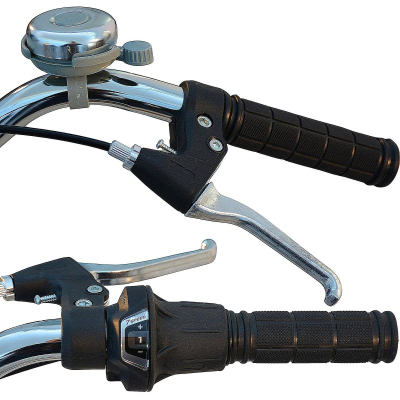 Biçikletë triçikël Enero 3-KOOWY Folding Bike 24, Shimano 6 marshe, shportë mbrapa, jeshile