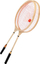 Set badminton Trifox Wooden, 2 raketa druri, me topuz, ngjyrë natyrale