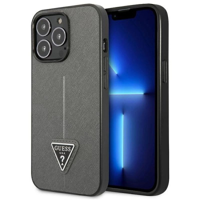 Mbulesë telefoni Guess GUHCP13XPSATLG, iPhone 13 Pro Max 6.7", hardcase, argjendi