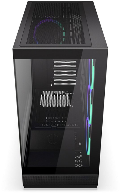 Shtëpiza e kompjuterit Endorfy Fishtank 6000 Corona, Midi Tower, ARGB, e zezë