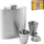 Set shishe metalike me gota, 7 pjesë, çelik inox, ngjyrë argjendi