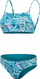 Женски костим за капење Speedo Printed Adjustable Thinstrap Bikini, висок струк, EnduraBrite, сино розев
