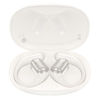 Kufje wireless Hoco EA6, Bluetooth 5.4, 6 orë bateri, të bardha