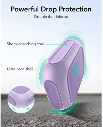 Mbulesë mbrojtëse ESR Orbit Hybrid HaloLock për Apple AirPods Pro 3, përputhshme me MagSafe, lejla