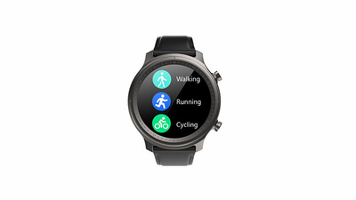 Orë e mençur Wotchi Smartwatch W30BL - lëkurë e zezë