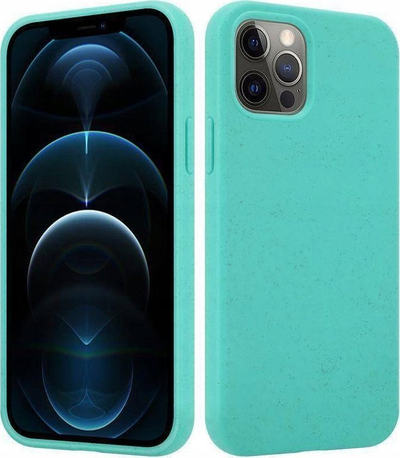 Mbulesë telefoni MX Eco për iPhone 12 / 12 Pro, TPU i biodegradueshëm, shumë e hollë, ngjyrë mint