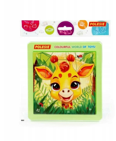Puzzle logjik Polesie Giraffe, 25 copa, shumëngjyrësh