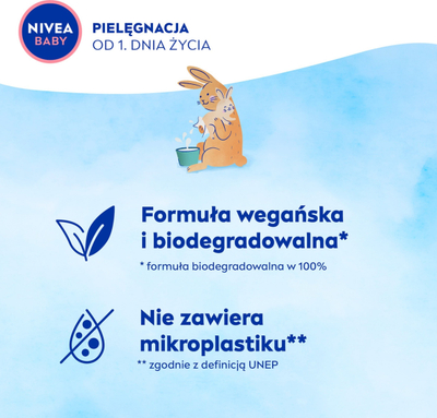 Shami të lagura për bebe Nivea Baby Biodegradable 99% Pure Water, 3x57 copë