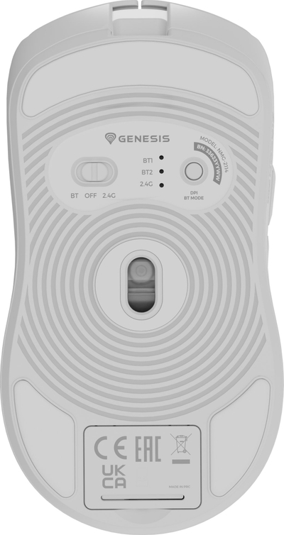 Mouse gaming Genesis Zircon 500 Wireless, optik, 2.4 GHz Bluetooth USB C, i zi