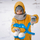 Lodër bore Jamara Snow Play, kapëse topash bore, blu