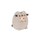 Lodër pelushi Pusheen ulur me donut, 10 cm, gri