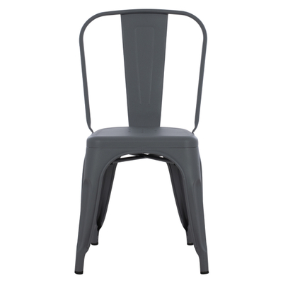 Karrige ngrënieje Melita-Pro prej metali 44x47x84,5Hcm (HM8641.50), gri
