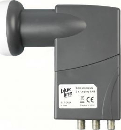 LNB satelitor Blue Line SCR24, Unicable, 2x Legacy, gri e errët