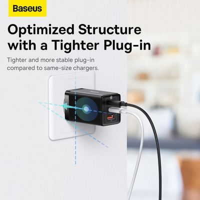 Karikues Baseus GaN5 Pro, 2x USB-C, USB-A, 65W, i zi