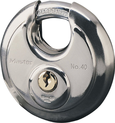 Dрин диск Master Lock 40EURD, нерѓосувачки челик, 70mm, сребрена