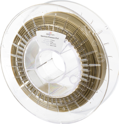 Filament 3D Spectrum Premium PLA Aztec Gold, 1.75mm, 0.5kg, ngjyrë ari metalik
