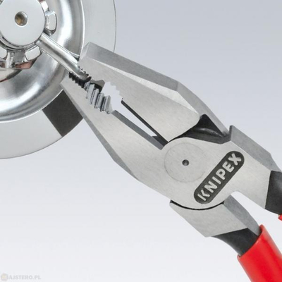 Darë kombinimi Knipex 02 01, 225mm, me dorezë plastike, e kuqe
