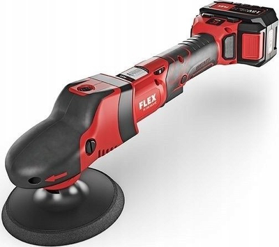 Poliruese me bateri Flex-Tools PE 150 18.0-EC, 18V, pjatë 160mm, e kuqe