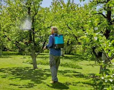 Прскалка за на грб Gardena 12L, пластика, сина и црна