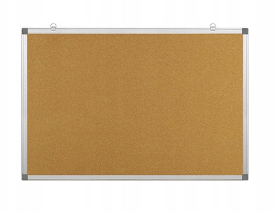 Tabllo me tapë OFFICE PRODUCTS, 180x90cm, kornizë alumin, ngjyrë natyrale