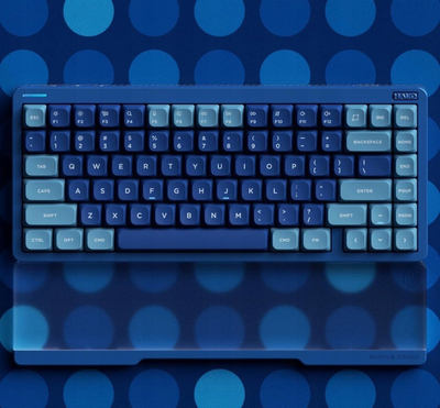 Tastierë mekanike wireless Nuphy Halo75 V2, layout 75%, Blue Lagoon Lemon