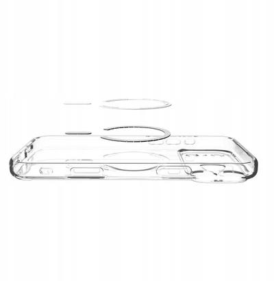 Kapak telefoni Spigen Ultra Hybrid MagSafe, për iPhone 17 Pro, transparent me ari