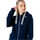 Bluzë me kapuç Justhype Drawstring Zip Hoodie HYPWOMHOOD003, pambuk, me zinxhir, blu navy