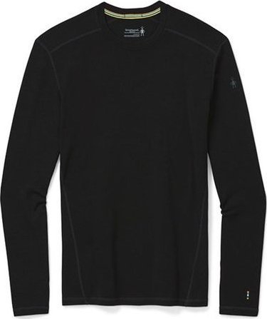 Bluzë termike Smartwool Classic Thermal Merino Base Layer Crew, 100% lesh Merino, për meshkuj, e zezë