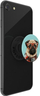 Mbajtëse telefoni Popsockets Studious Stu Handy Stand, kapëse PopGrip, me qen, jeshile