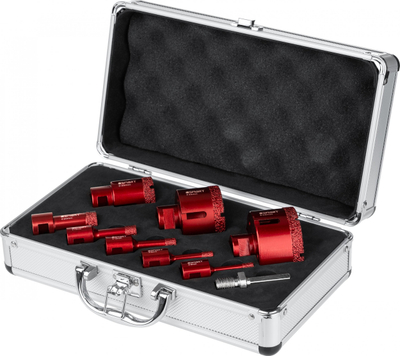 Set shpues me diamant për gres Smart SM-25-SET9, 9 copa, 6-68mm, M14