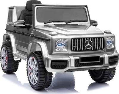 Makina elektrike për kalamajtë Mercedes SUV, me bateri, 2 vende, gri metalike