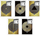 Bllok Promised Land Gold Rush A5, 96 faqe rrjetë, set 10 copë, i artë e zi