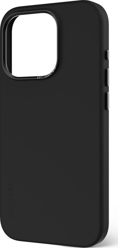 Kapak telefoni Decoded Silicone Back Cover, për iPhone 15 Pro Max, MagSafe, i zi