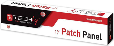 Patch panel rrjeti Techly 19", 16 porta UTP, Cat.5E, i zi