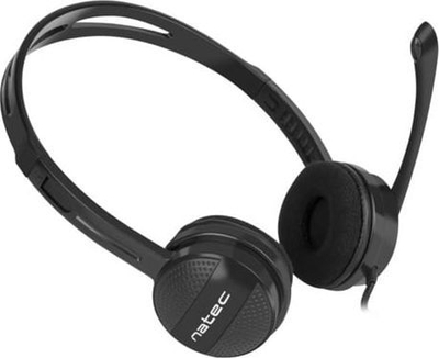 Слушалки Natec Canary Go NSL-1665, со микрофон, 3.5mm, црни