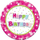 Pjata letre GoDan EKO Happy Birthday, 18cm, set me 6 copë, me shumë ngjyra
