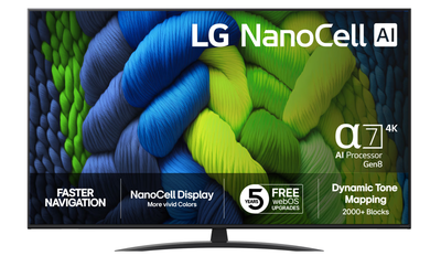Televizor LED LG 55NANO82A6B NanoCell, 55", 4K UHD, i zi