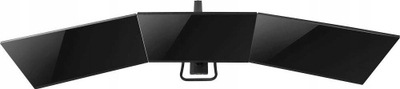 Mbajtës tavoline për monitorë INLINE, për 3 monitorë 27", alumin, i zi