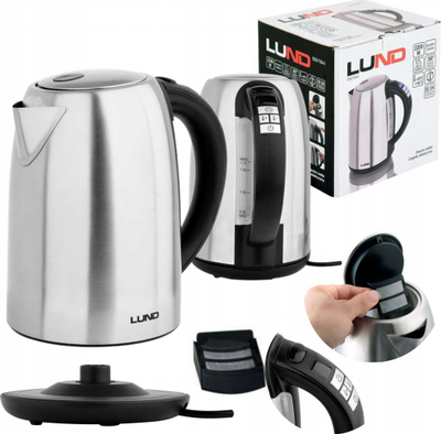 Shtekator elektrik Tefal Bronx, 1.7L, çelik inox, ngjyrë argjendi