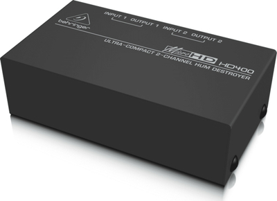 Hum eliminator Behringer MicroHD HD400, 2 kanale, pasiv, i zi