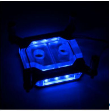 Воден блок за процесор Phanteks Glacier C350I, RGB, за Интел, хром