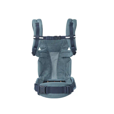 Mbajtëse bebe Ergobaby Omni Breeze Twilight Blue Daisies, rrjetë SoftFlex Mesh, pozicion ergonomik M, blu