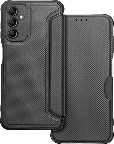Futera telefoni Razor Book Case për Samsung Galaxy A14 4G, me kapak, magnetike, e zezë