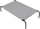 Shtrat metalik për qen Hobbydog Iron Bed XXL, material Oxford, gri
