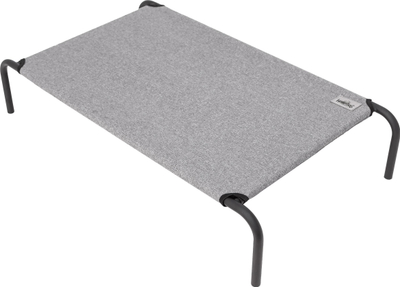 Shtrat metalik për qen Hobbydog Iron Bed XXL, material Oxford, gri