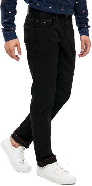 Pantallona Tommy Hilfiger Straight Fit MW0MW01760-919, të zi, nr 30-34